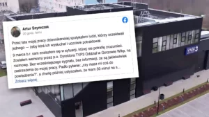 Artur Szymczak wyrzucony z TVP3 Gorzów. „Dostałem 30 minut na spakowanie”