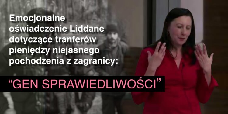Emocjonalne oświadczenie Liddane o transferach pieniędzy z zagranicy. „Gen sprawiedliwości” 6 Emocjonalne oświadczenie Liddane o transferach pieniędzy z zagranicy. „Gen sprawiedliwości”