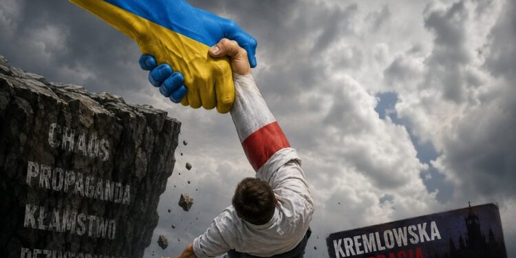 „Ukraina ratunkiem dla Polski” a „USA to wróg”. Kremlowskie klisze w ukraińskim wydaniu
