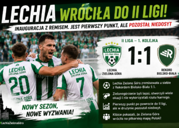 Lechia wróciła do II ligi. Jest pierwszy punkt, ale pozostał niedosyt