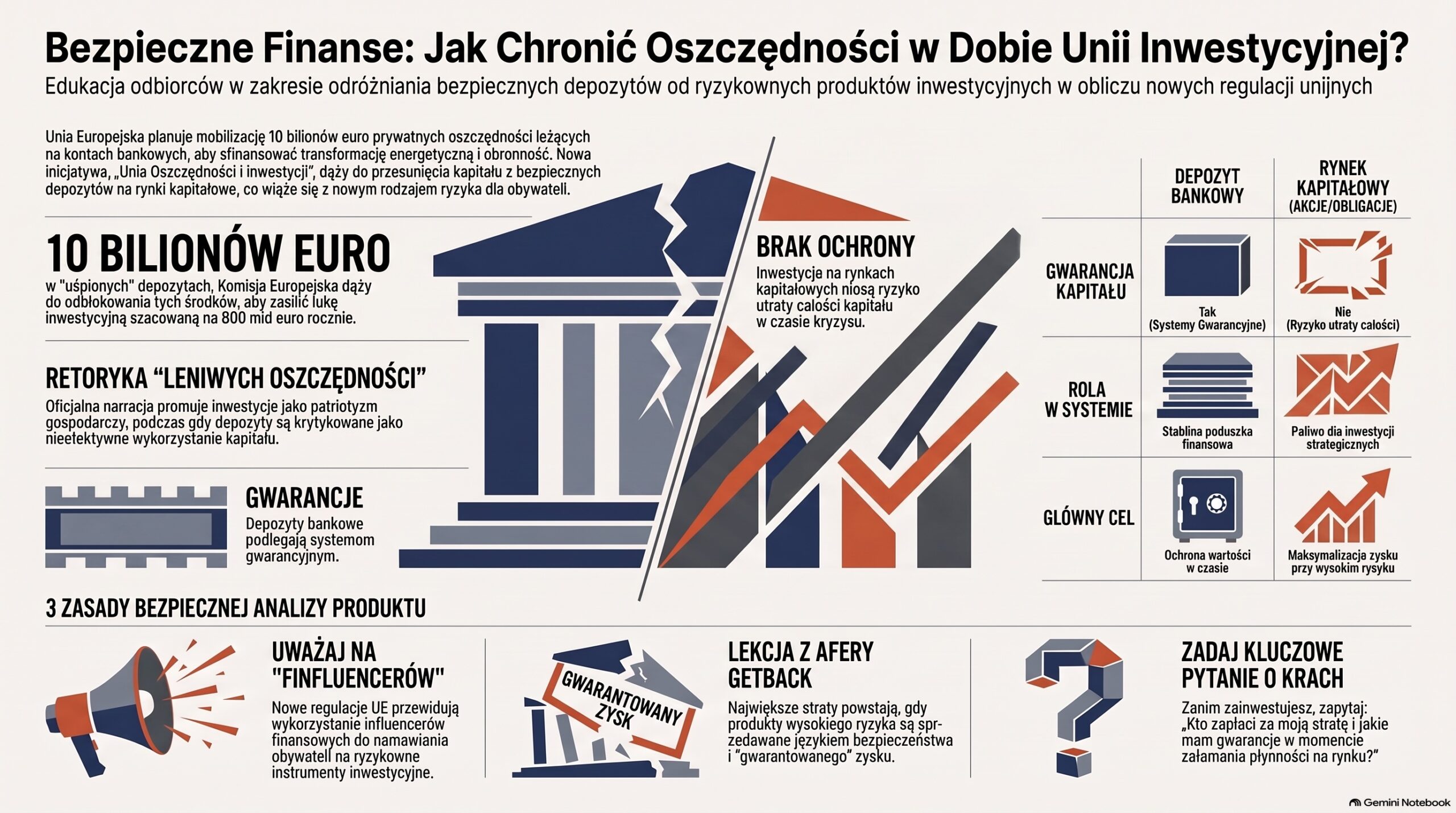 Von der Leyen chce Twoich oszczędności, bo projekt UE się gospodarczo sypie! 2 Von der Leyen chce Twoich oszczędności, bo projekt UE się gospodarczo sypie! - Ochrona oszczednosci w Unii Inwestycyjnej scaled
